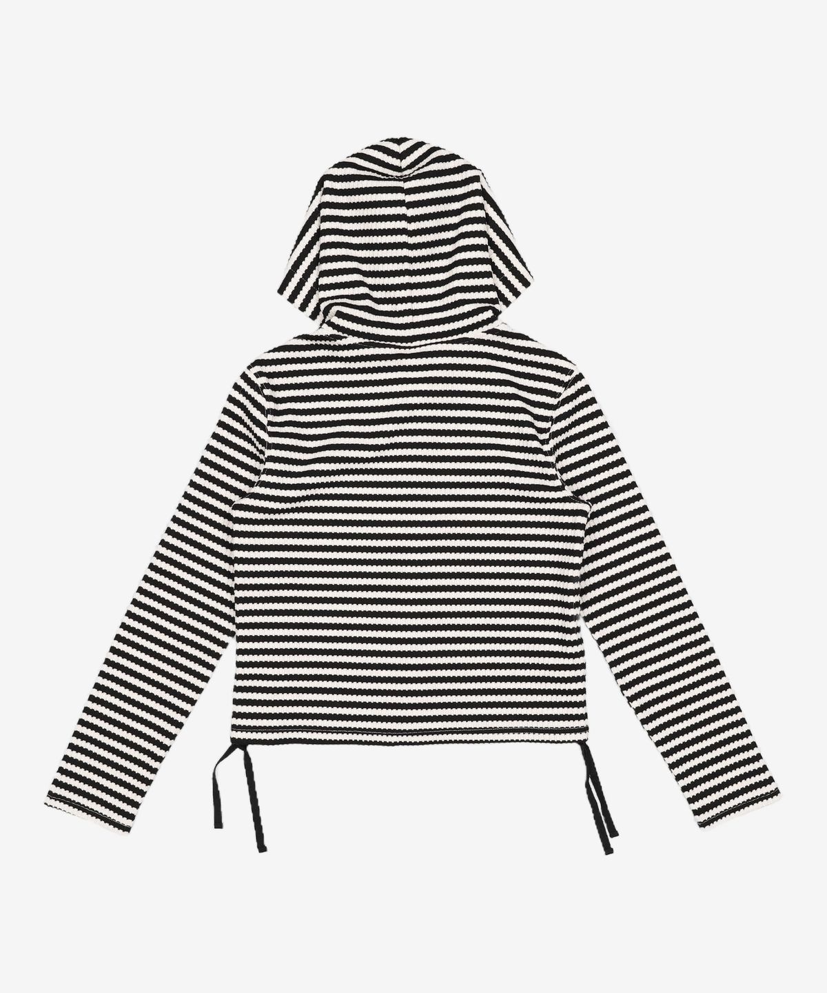 꼬모니노즈(COMONINOZ) W STRIPE CARDIGAN [BLACK] FREE
