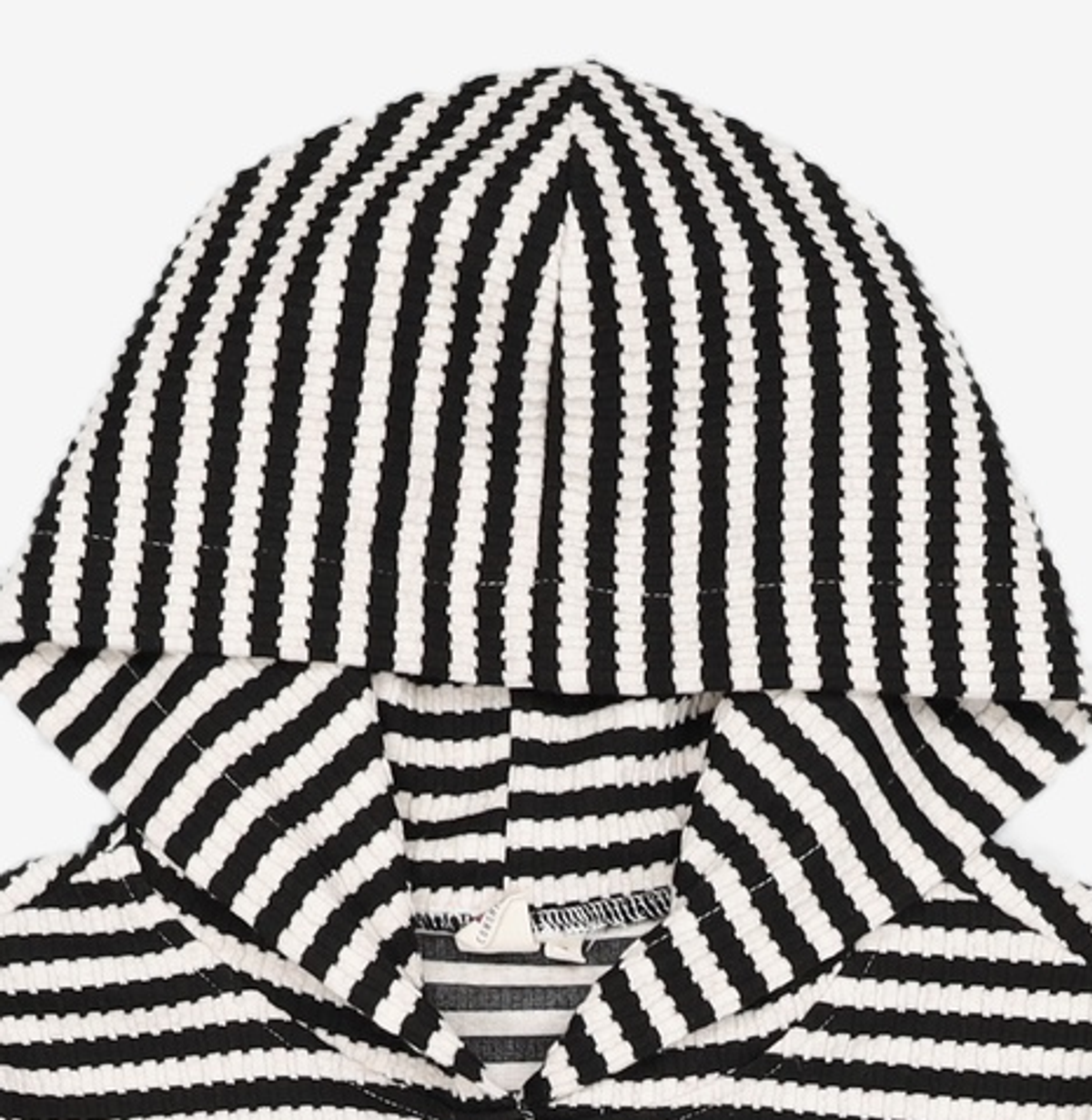 꼬모니노즈(COMONINOZ) W STRIPE CARDIGAN [BLACK] FREE