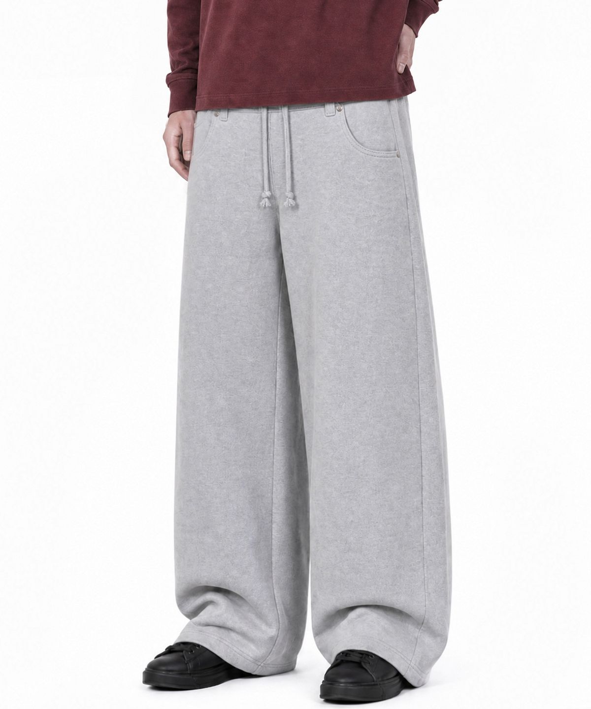 아이돈워너셀(IDWS) Shift Curved Sweat Pants Gray