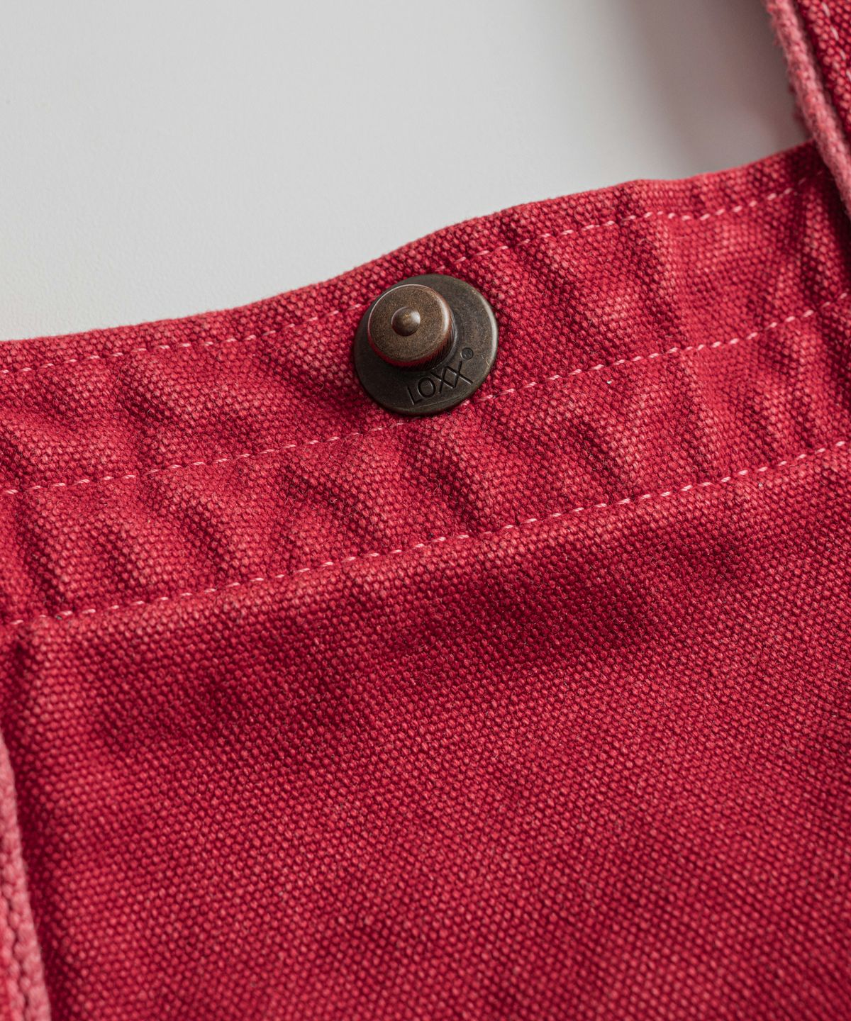 비헤비어(BEHEAVYER) DYED CANVAS TOTE BAG red