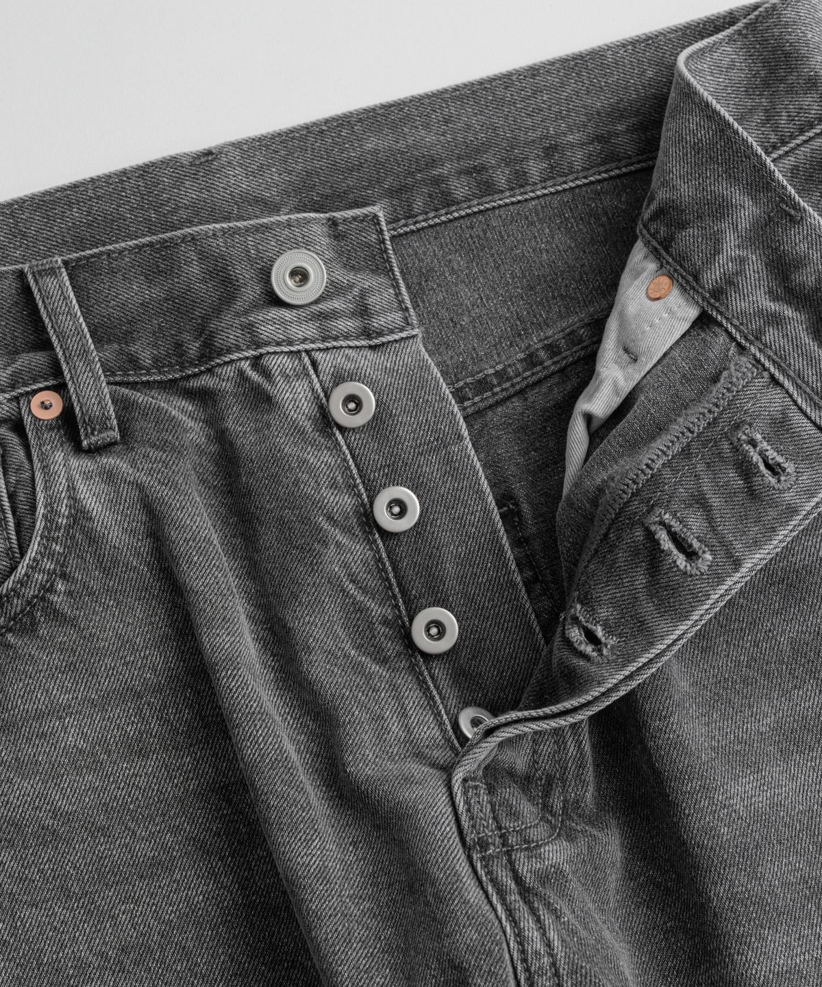 비헤비어(BEHEAVYER) 312R SELVEDGE DENIM PANTS charcoal