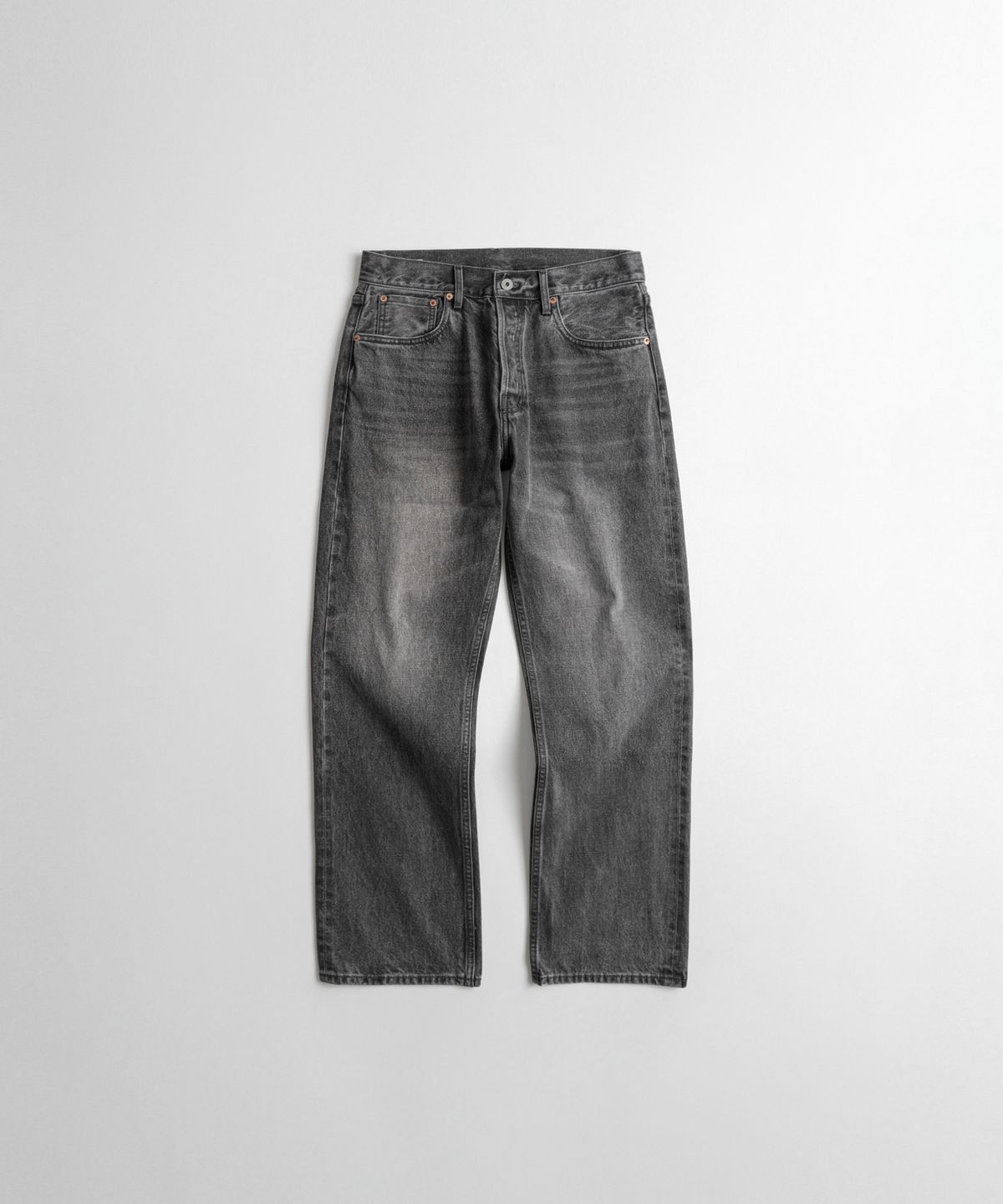 비헤비어(BEHEAVYER) 312R SELVEDGE DENIM PANTS charcoal