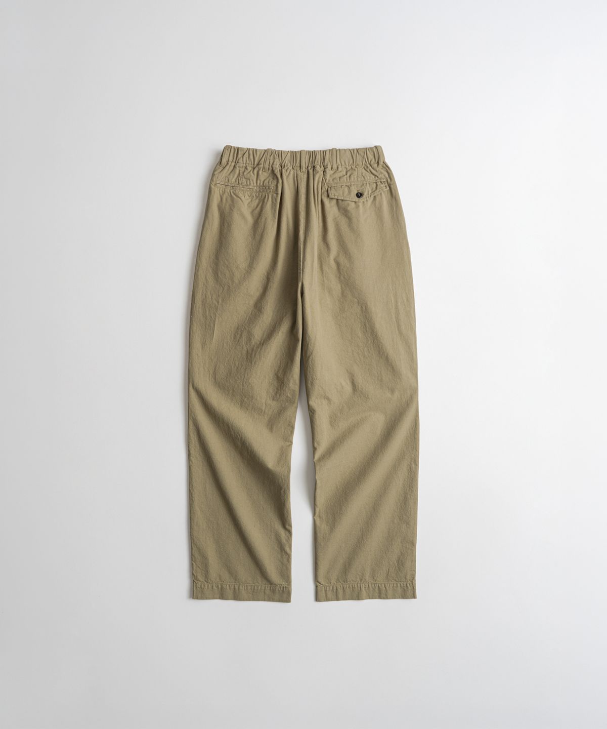 비헤비어(BEHEAVYER) DYED C/L EASY TROUSERS khaki
