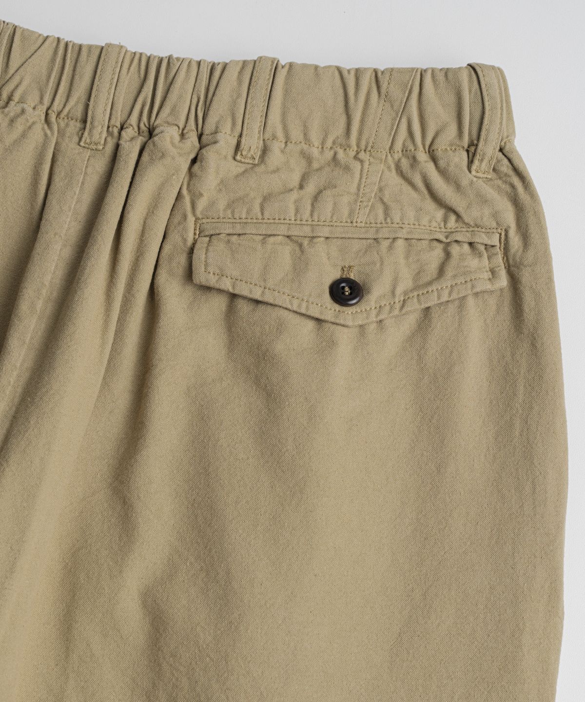 비헤비어(BEHEAVYER) DYED C/L EASY TROUSERS khaki