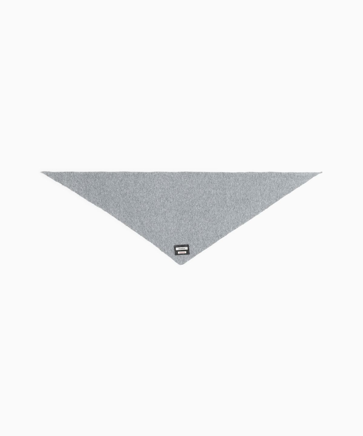 오헤시오(OHESHIO) SIGNATURE LABEL KNIT SCARF, GRAY