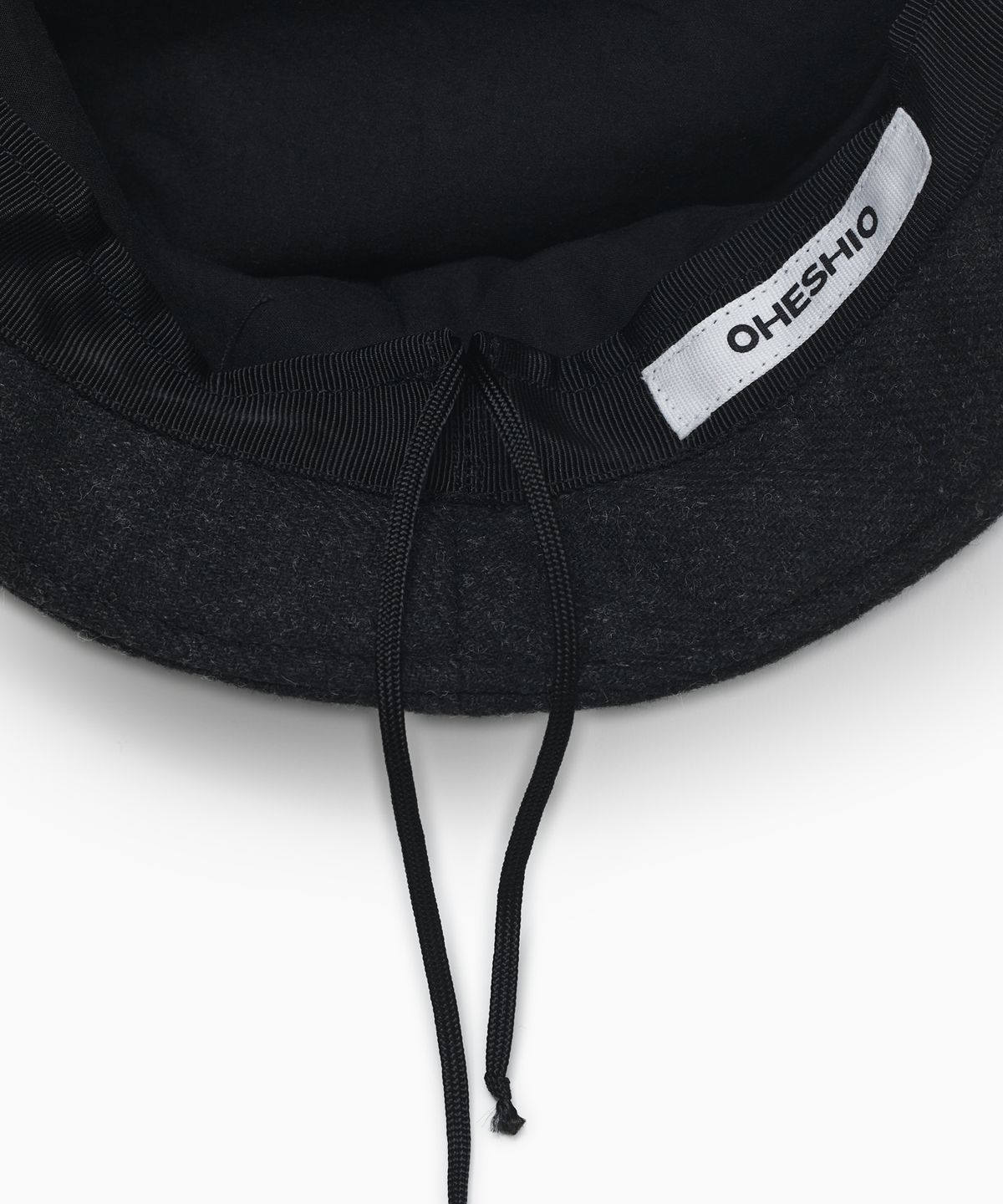 오헤시오(OHESHIO) VINTAGE COTTON CASQUETTE, BLACK