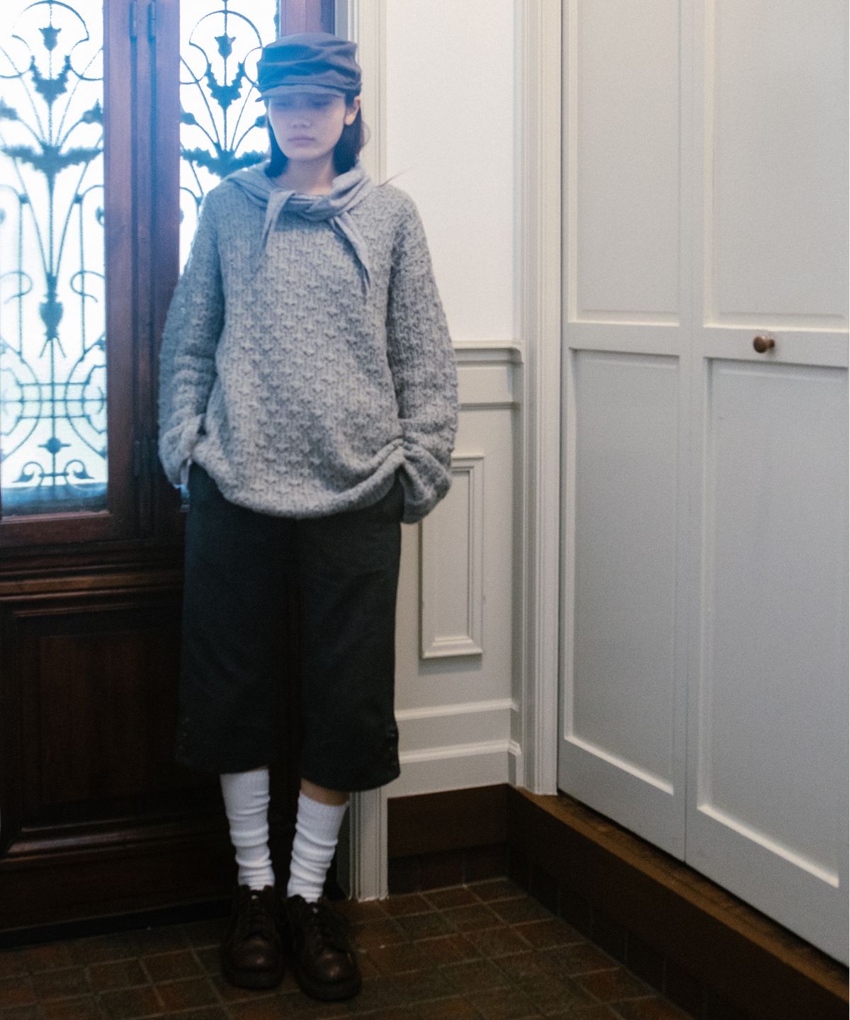 오헤시오(OHESHIO) VINTAGE COTTON CASQUETTE, BROWN