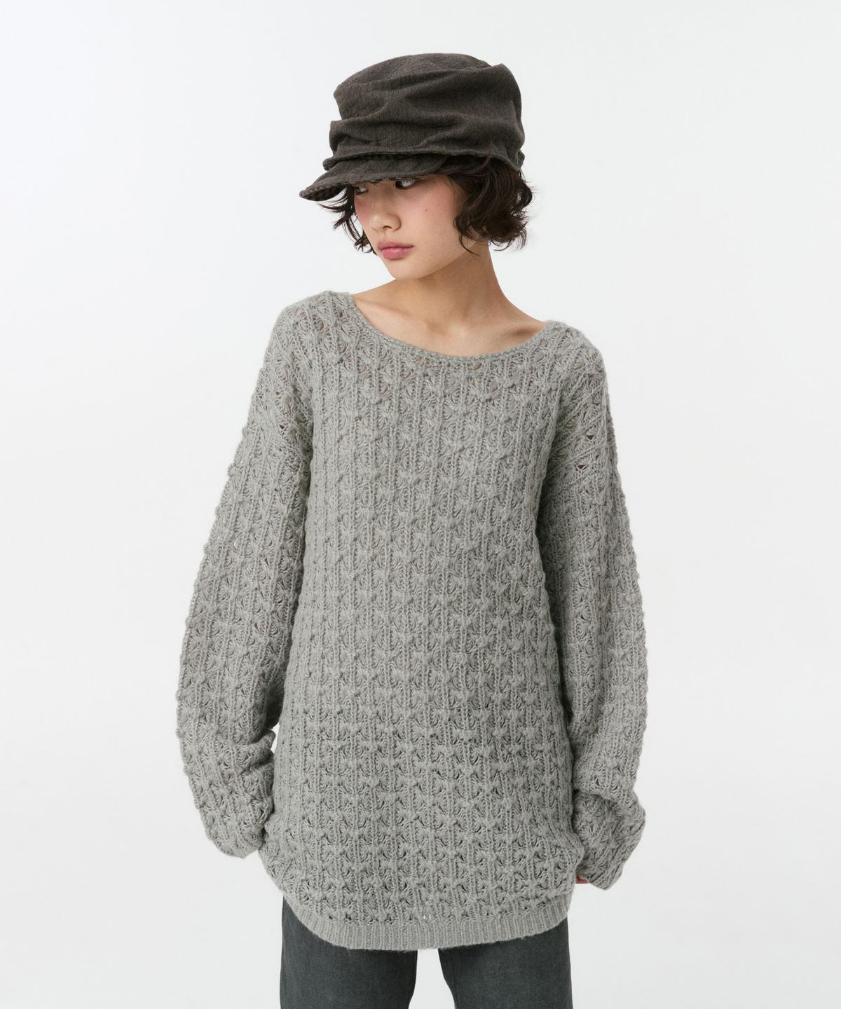 오헤시오(OHESHIO) VINTAGE COTTON CASQUETTE, BROWN