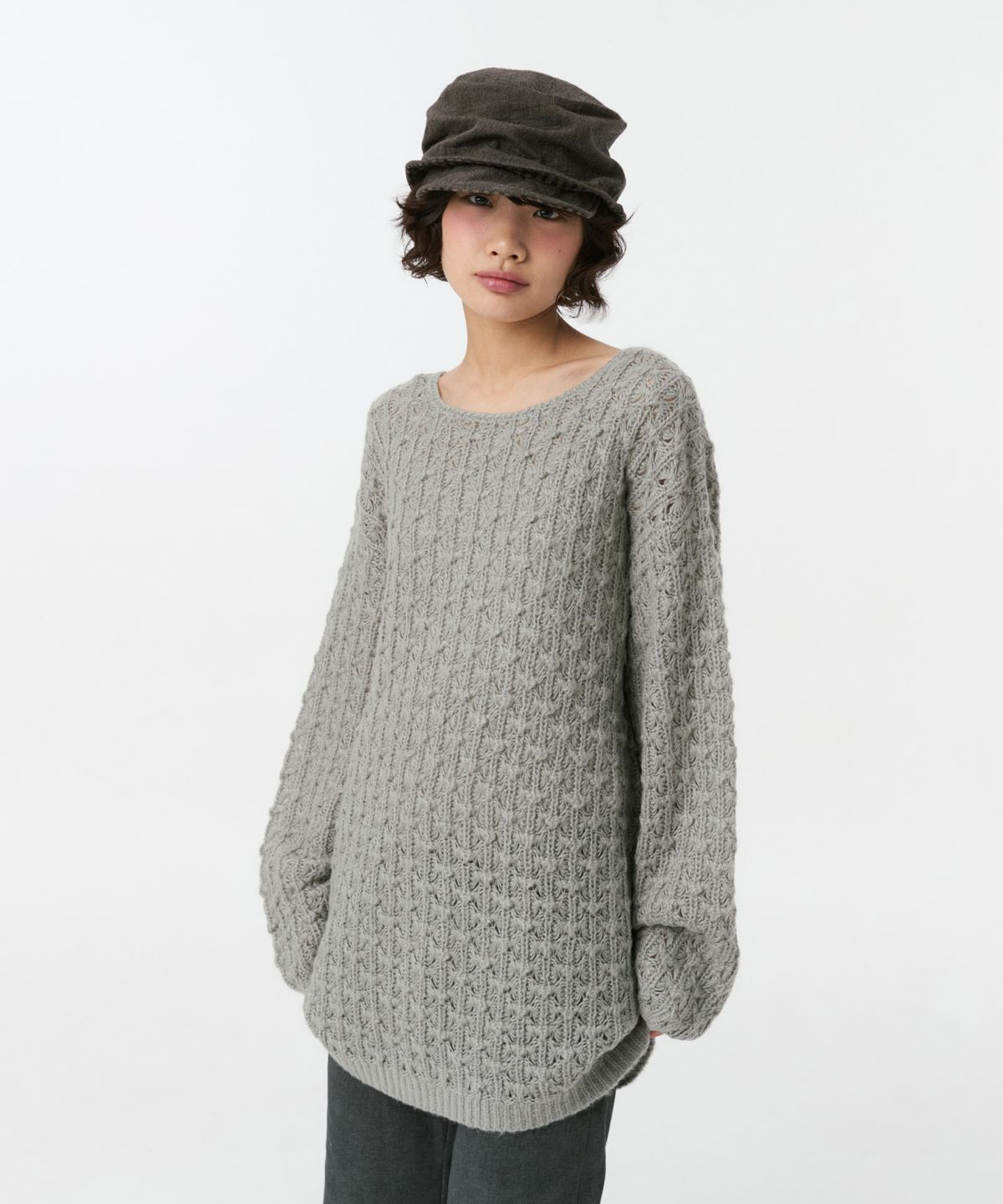 오헤시오(OHESHIO) VINTAGE COTTON CASQUETTE, BROWN