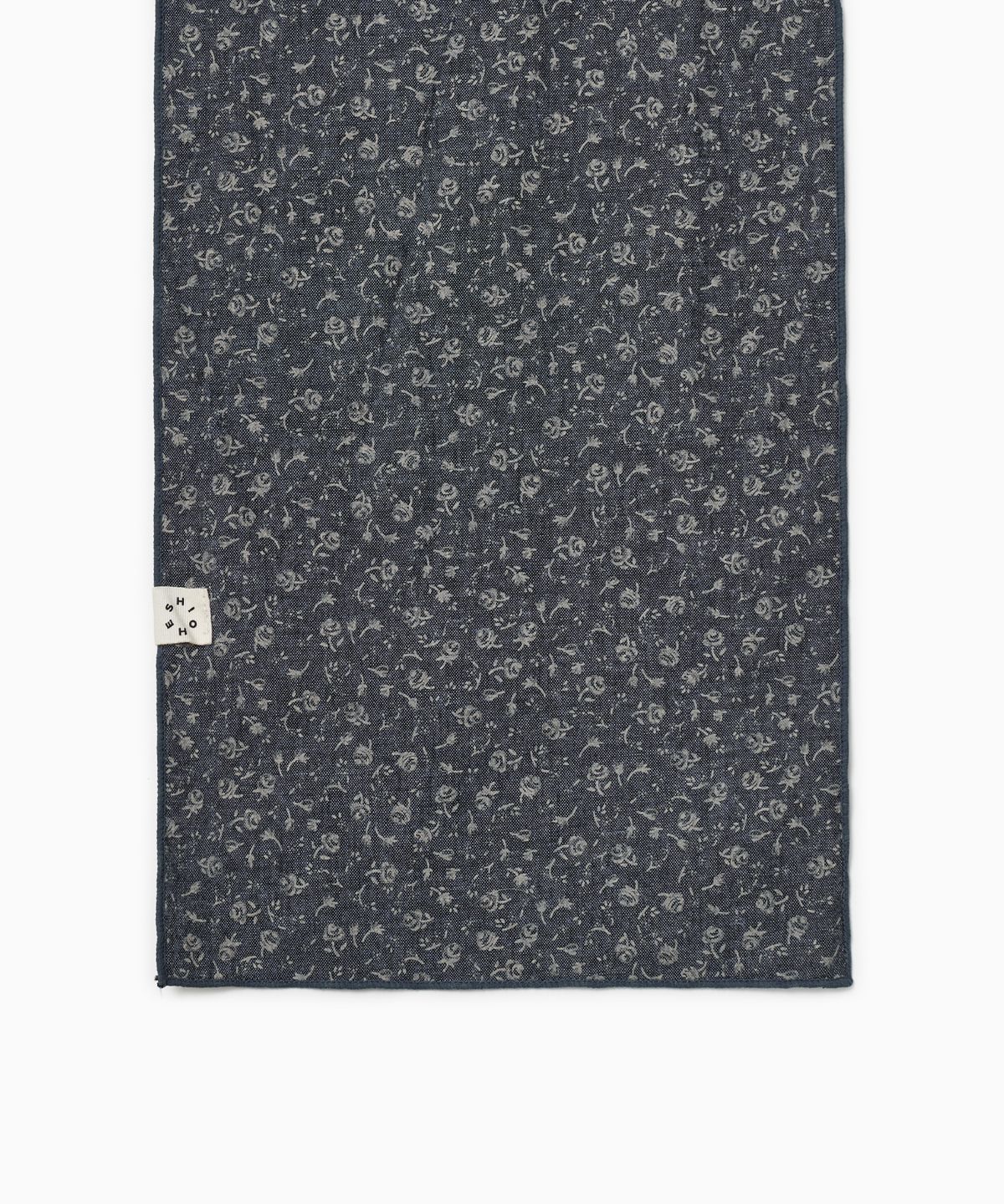 오헤시오(OHESHIO) VINTAGE FLORAL COTTON SCARF, BLUE