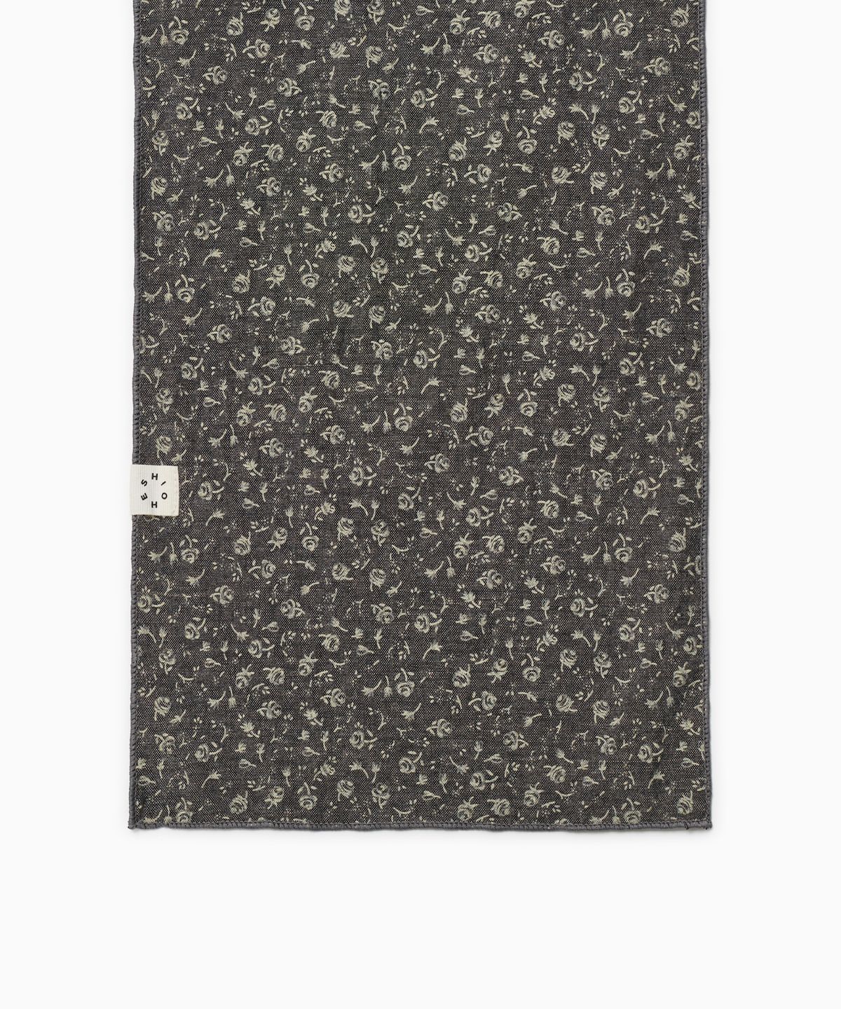 오헤시오(OHESHIO) VINTAGE FLORAL COTTON SCARF, BROWN