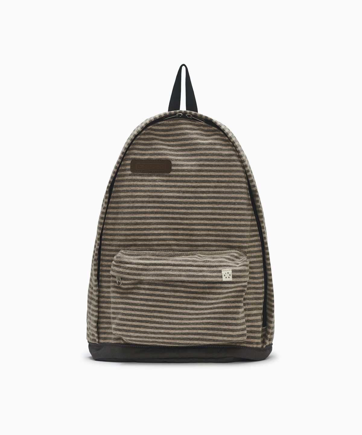 오헤시오(OHESHIO) JERSEY STRIPE BACKPACK, BROWN