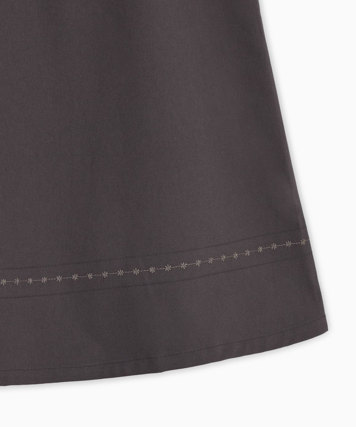 오헤시오(OHESHIO) EMBROIDERY POCKET A-LINE SKIRT, PURPLE