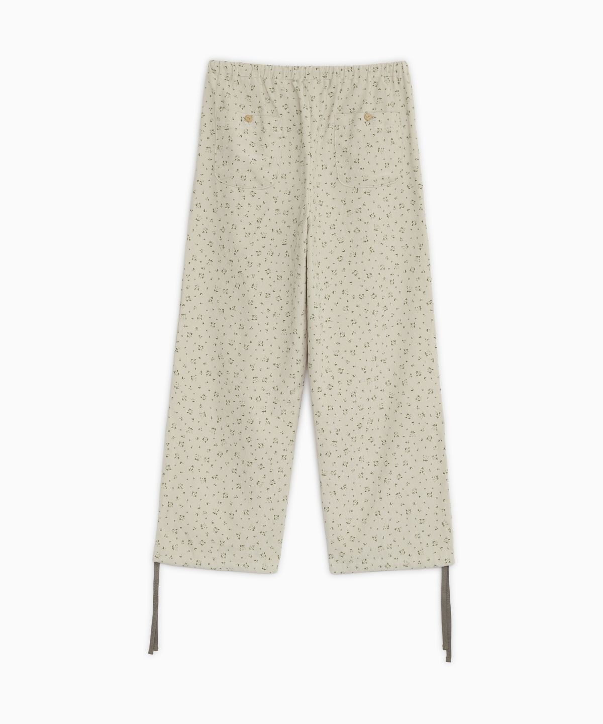 오헤시오(OHESHIO) FLORAL CORDUROY BANDING PANTS, CREAM