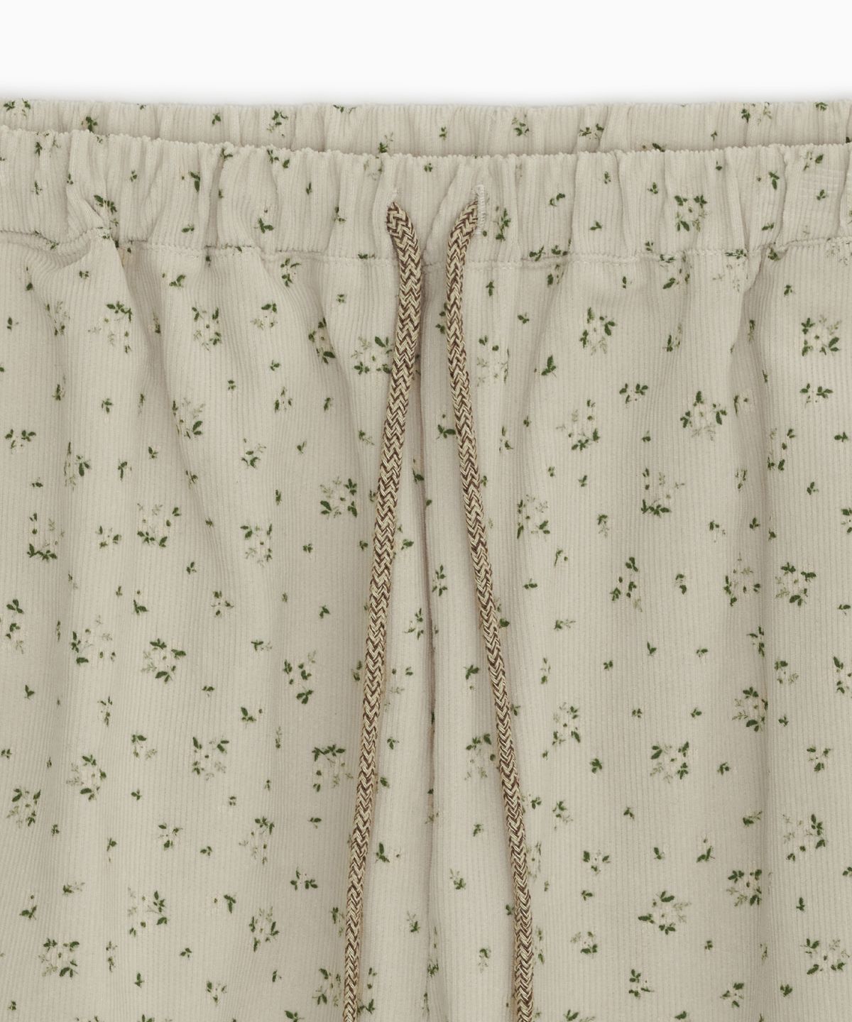 오헤시오(OHESHIO) FLORAL CORDUROY BANDING PANTS, CREAM