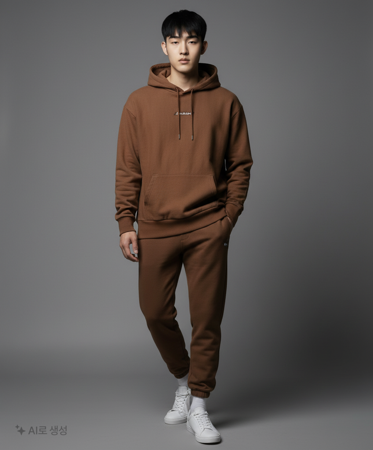 디키즈(DICKIES) 루즈핏 배너 로고 후드 Dark Brown XL