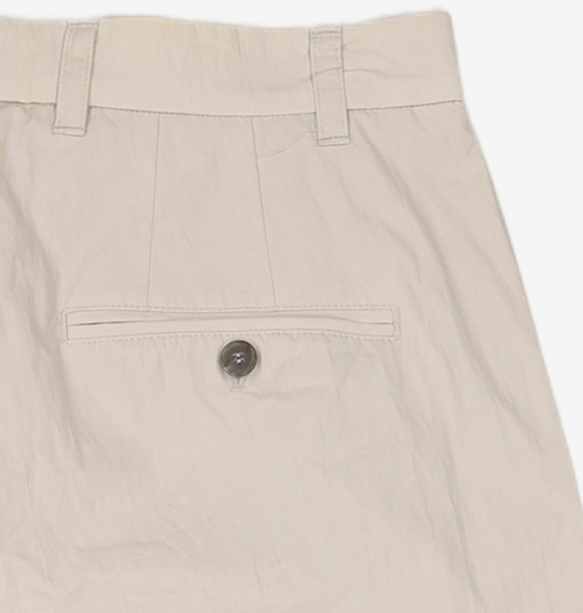 소신(SOCIN) Crease Cotton Bermuda Pants (Ivory) M