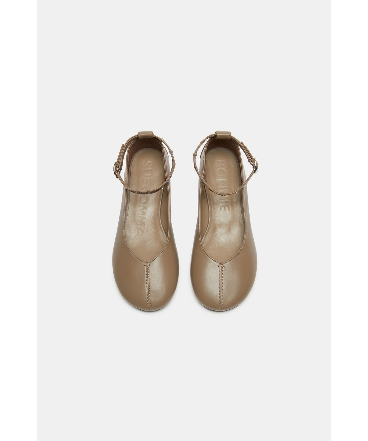 슈콤마보니(SUECOMMA BONNIE) Buckle strap flats(beige)_DG1DA26502BEE
