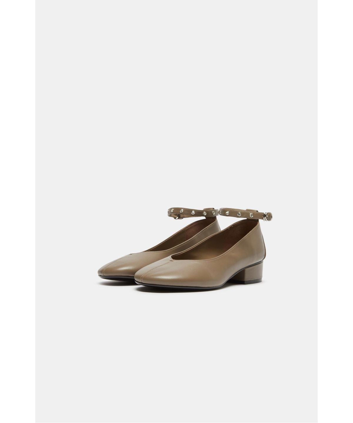 슈콤마보니(SUECOMMA BONNIE) Buckle strap flats(beige)_DG1DA26502BEE