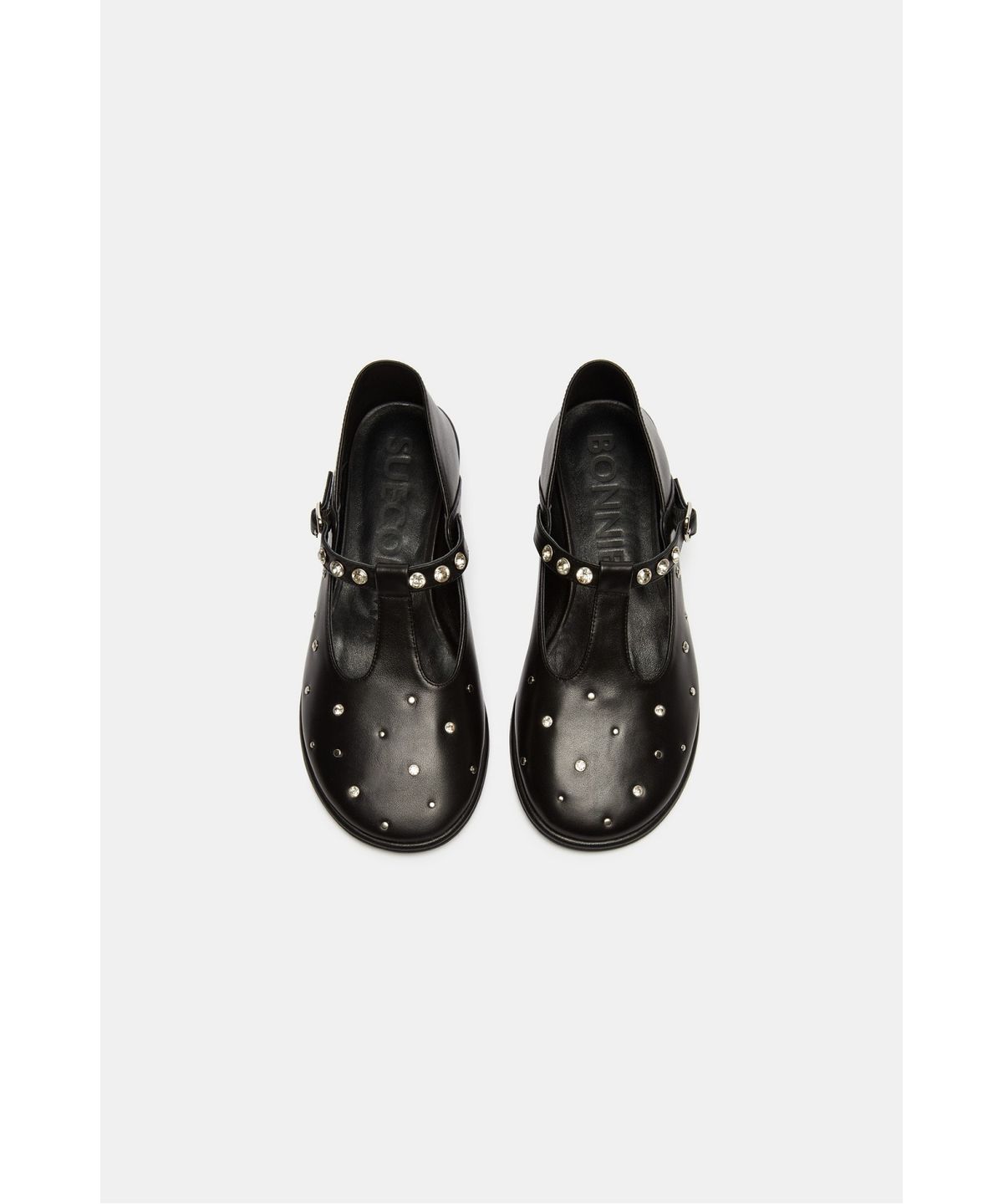 슈콤마보니(SUECOMMA BONNIE) Lune flats(black)_DG1DA26510BLK