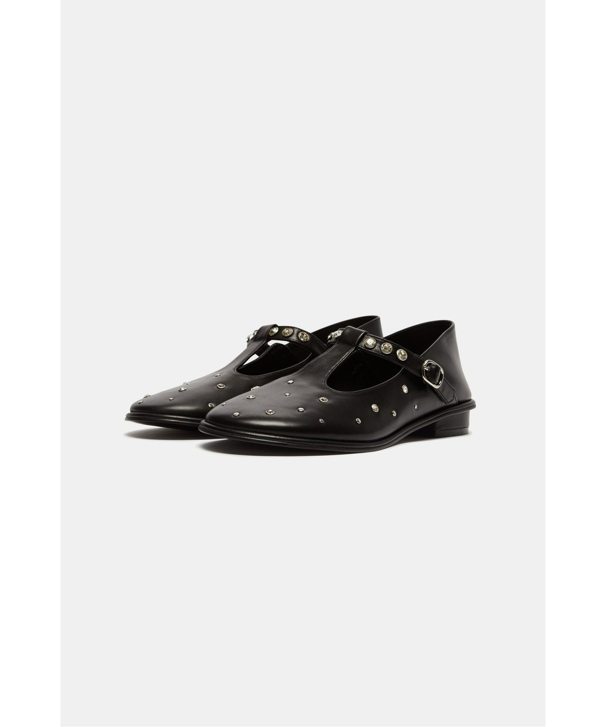 슈콤마보니(SUECOMMA BONNIE) Lune flats(black)_DG1DA26510BLK