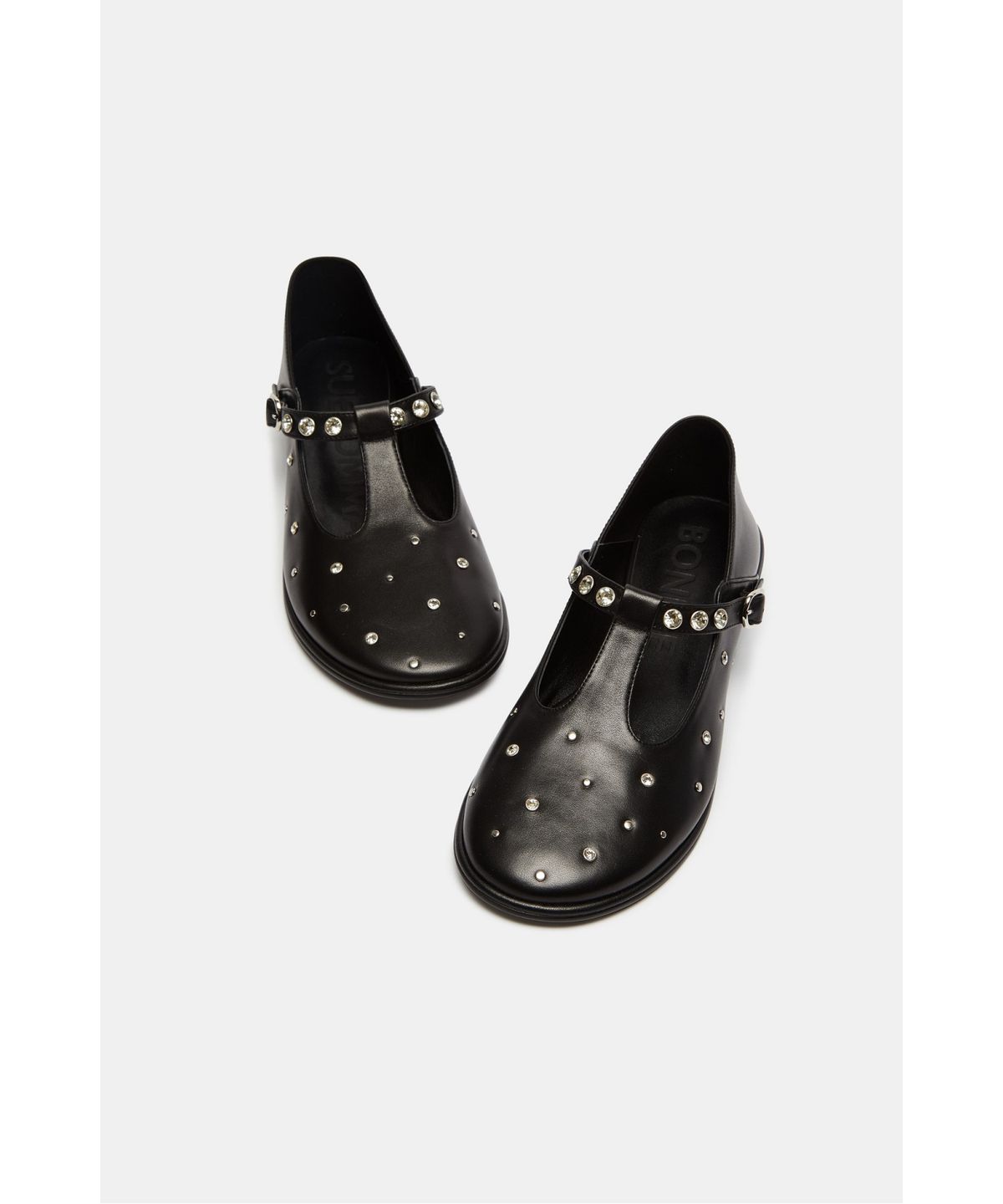 슈콤마보니(SUECOMMA BONNIE) Lune flats(black)_DG1DA26510BLK