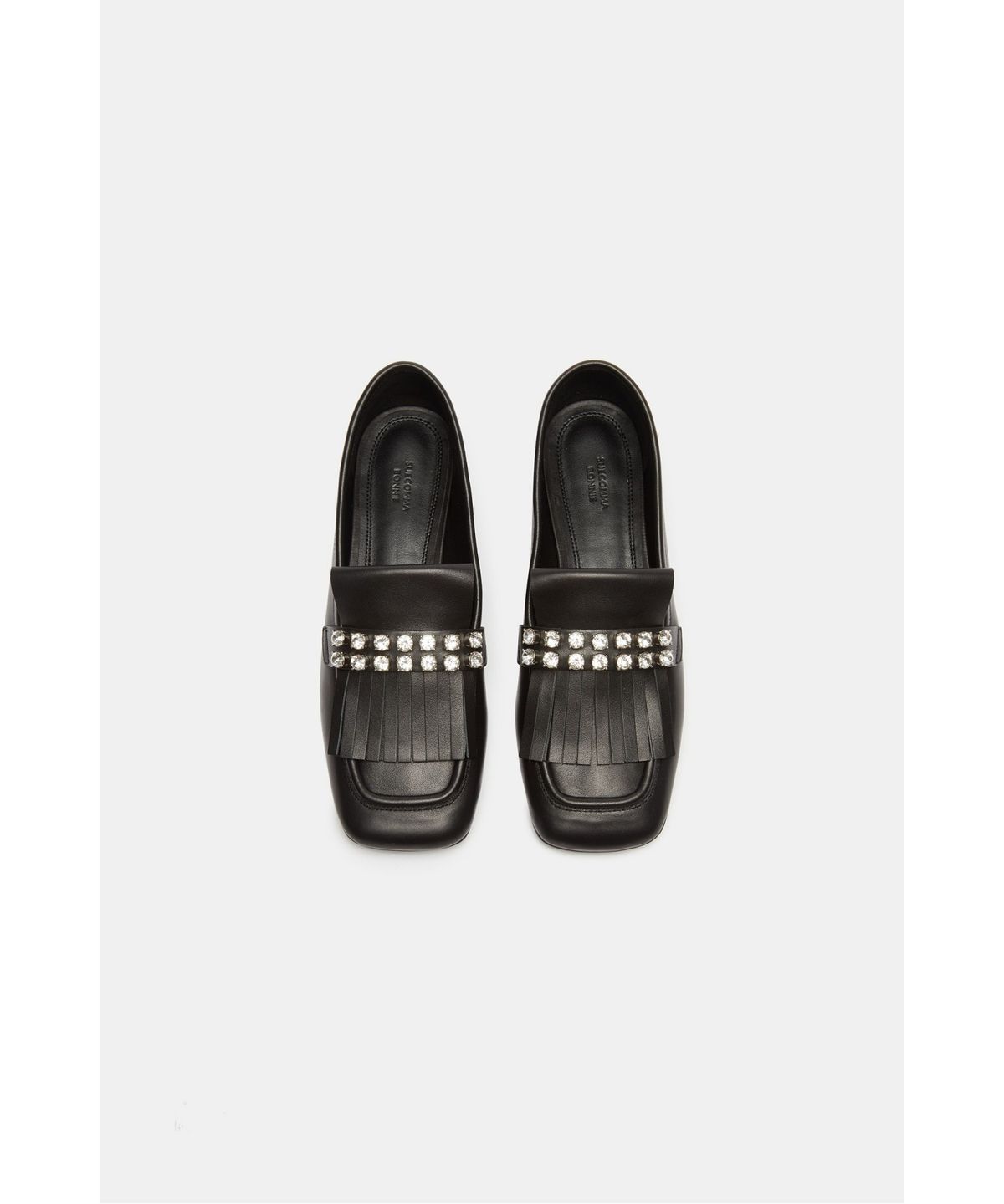 슈콤마보니(SUECOMMA BONNIE) Tassel Crystal Loafer(black)_DG1DA26512BLK