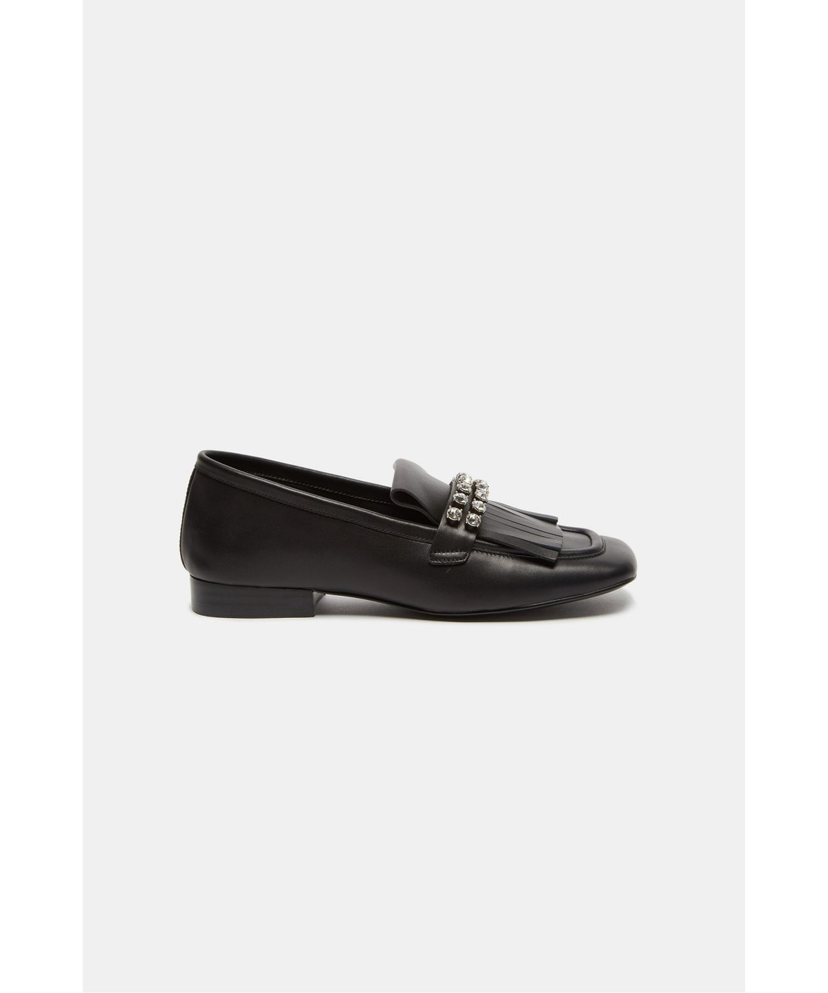 슈콤마보니(SUECOMMA BONNIE) Tassel Crystal Loafer(black)_DG1DA26512BLK