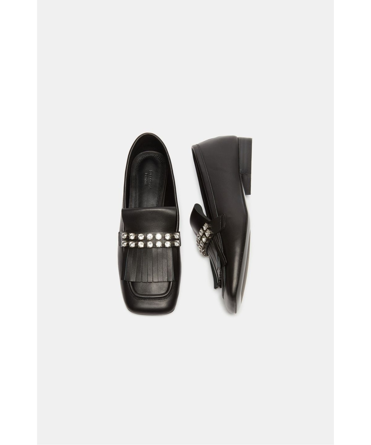 슈콤마보니(SUECOMMA BONNIE) Tassel Crystal Loafer(black)_DG1DA26512BLK