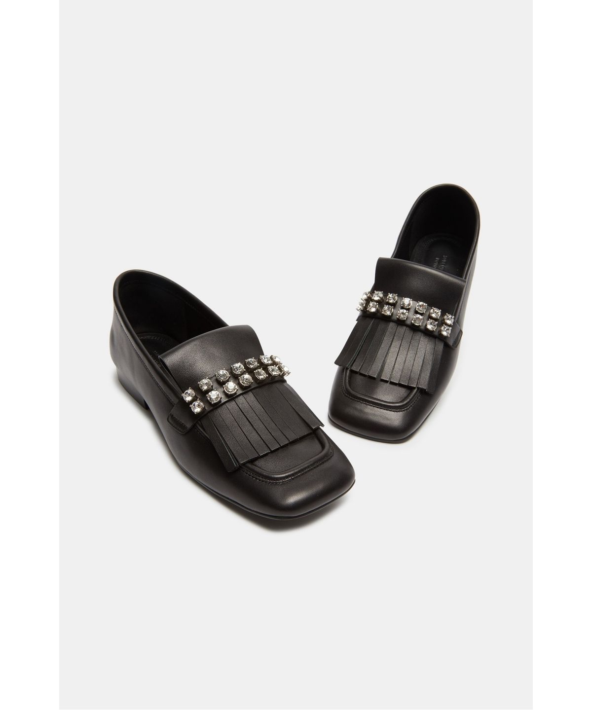 슈콤마보니(SUECOMMA BONNIE) Tassel Crystal Loafer(black)_DG1DA26512BLK