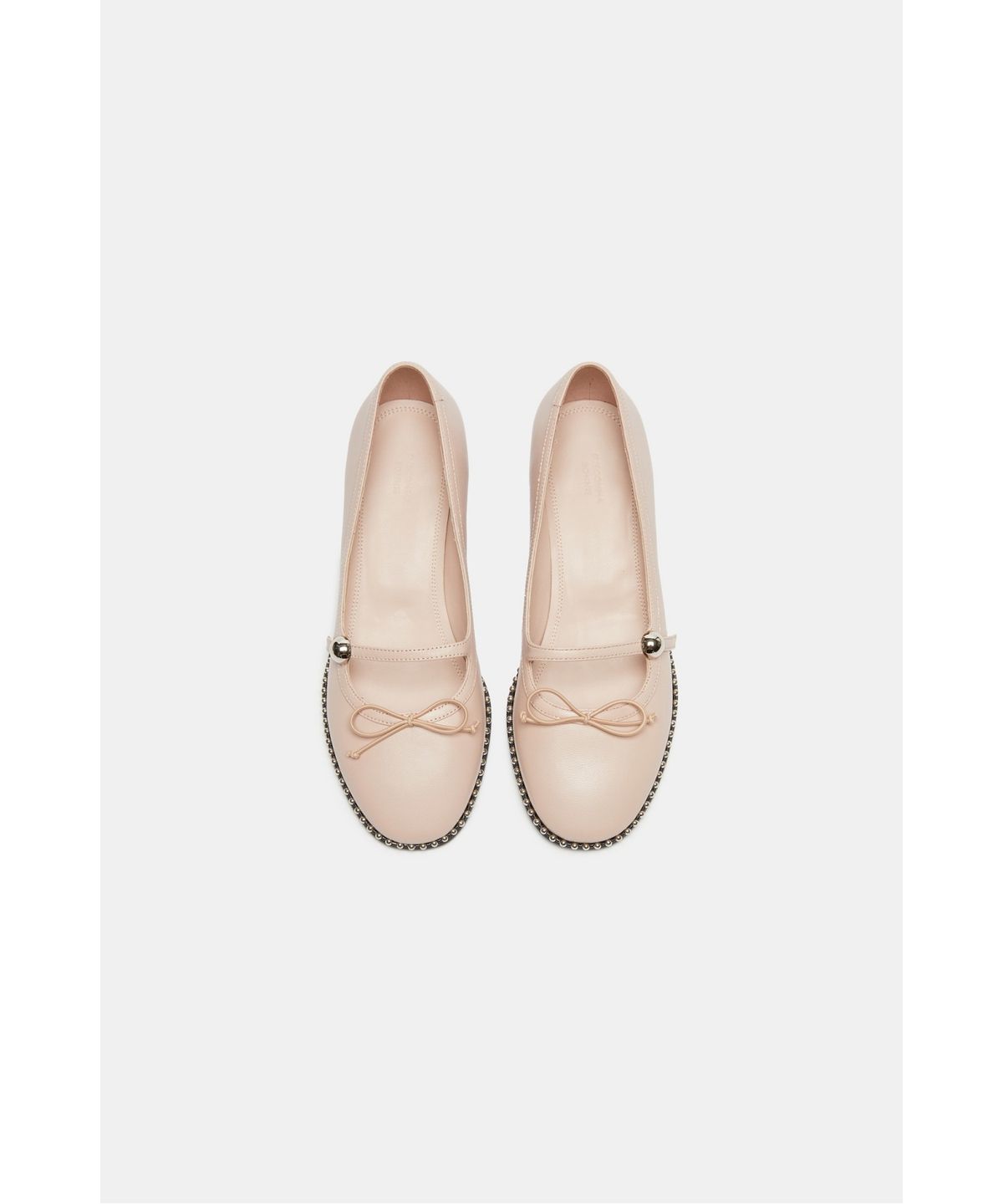 슈콤마보니(SUECOMMA BONNIE) Studded ribbon pumps(pink)_DG1DA26504PIK