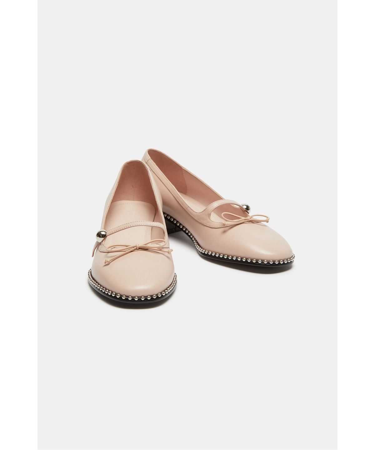슈콤마보니(SUECOMMA BONNIE) Studded ribbon pumps(pink)_DG1DA26504PIK