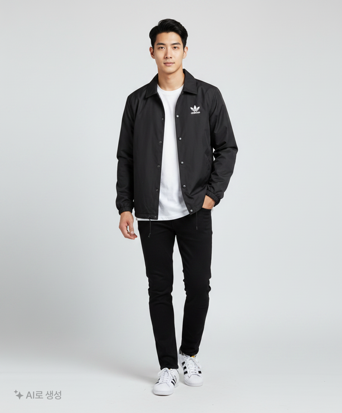 아디다스(ADIDAS) 나일론/코치 재킷 100