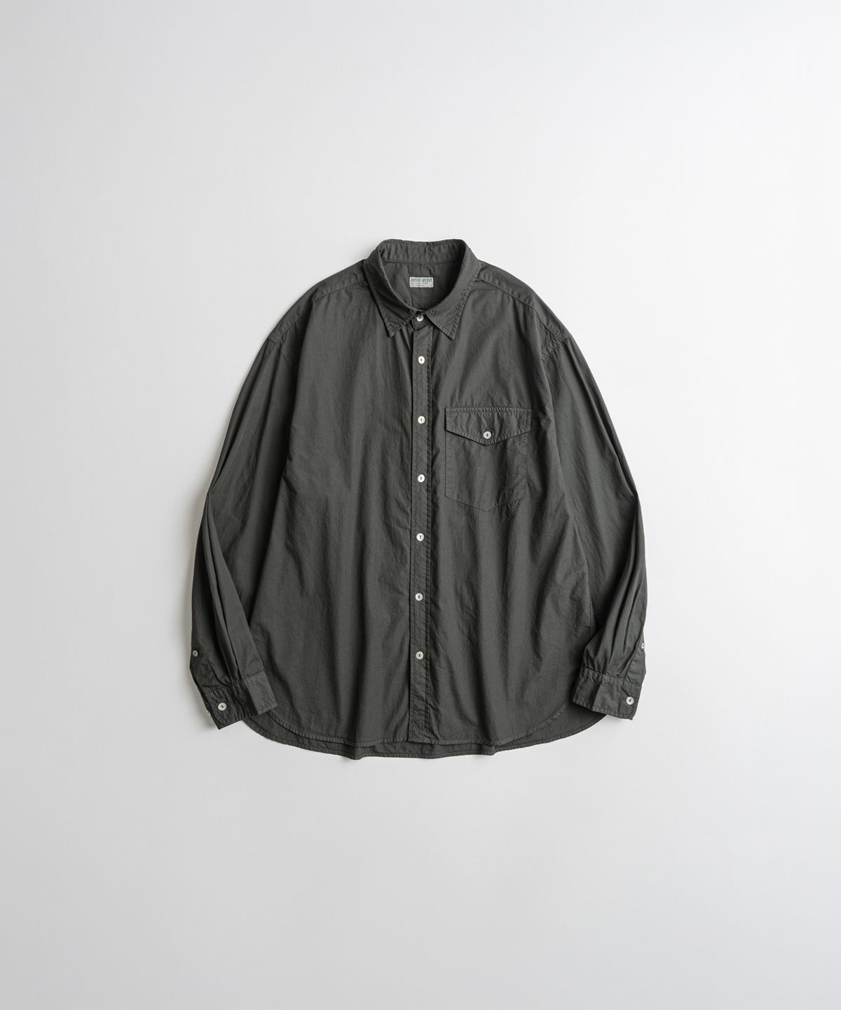 비헤비어(BEHEAVYER) DYED POPLIN CLASSIC SHIRTS d.moss