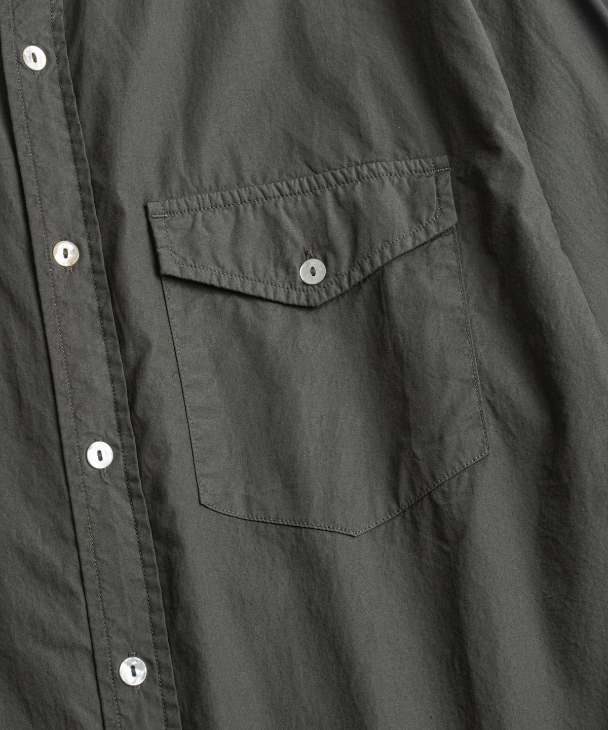 비헤비어(BEHEAVYER) DYED POPLIN CLASSIC SHIRTS d.moss
