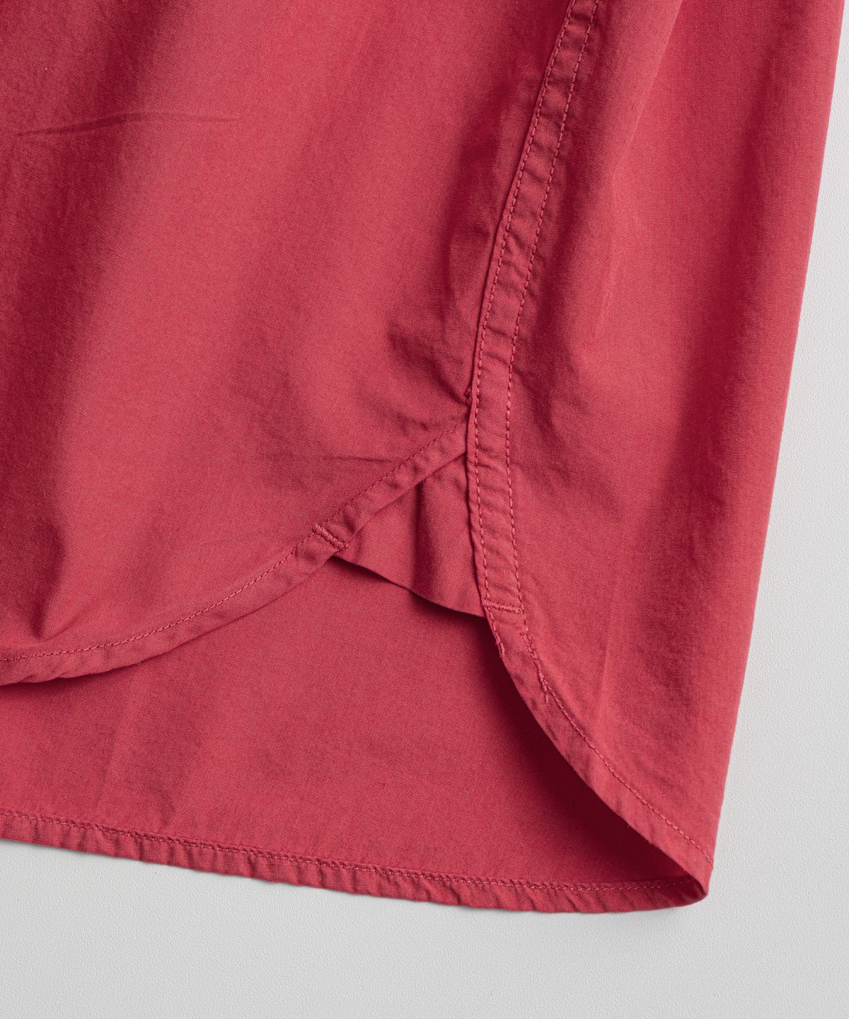비헤비어(BEHEAVYER) DYED POPLIN CLASSIC SHIRTS red