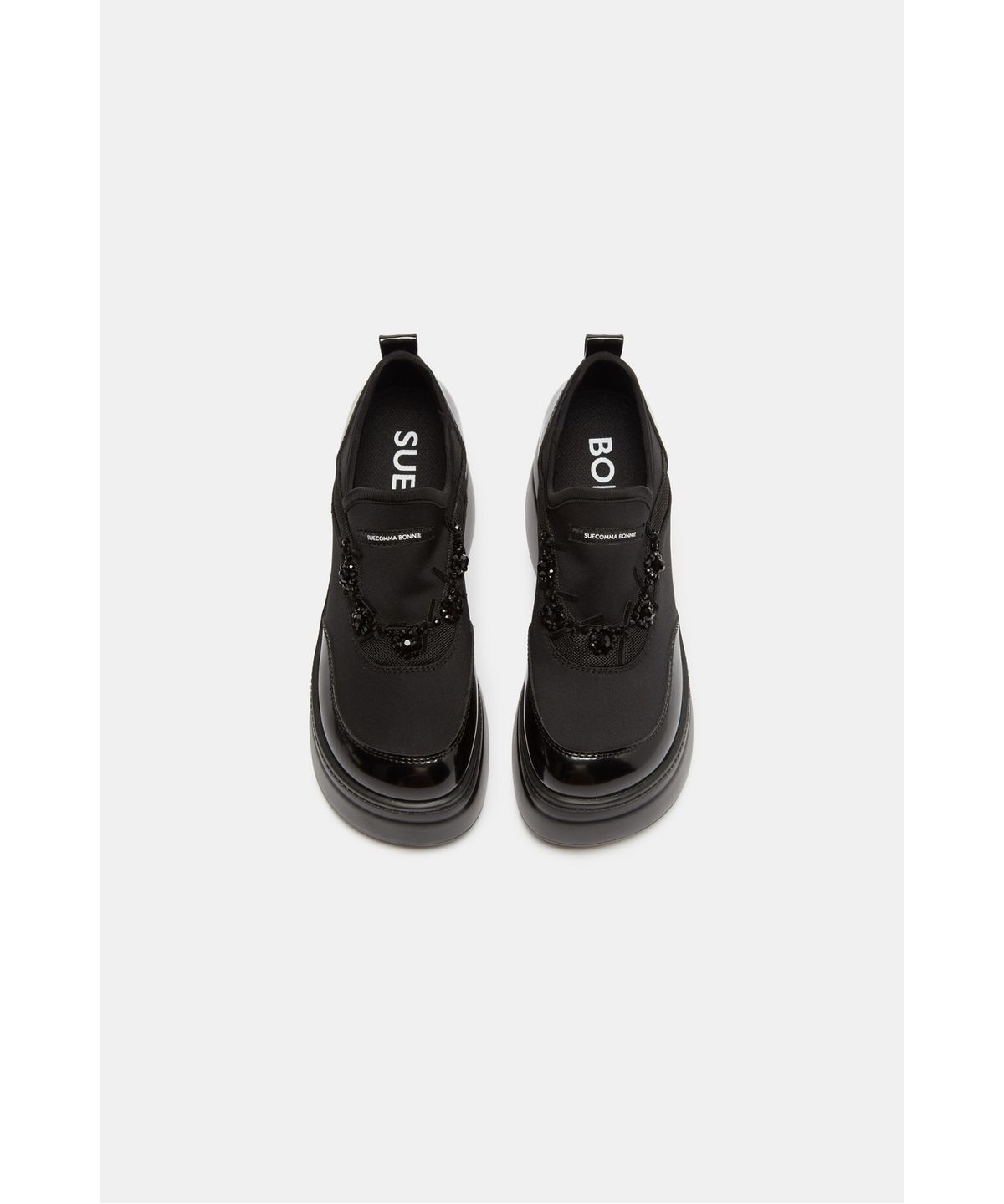 슈콤마보니(SUECOMMA BONNIE) Beaded platform sneakers(black)_DG4DA26503BLK