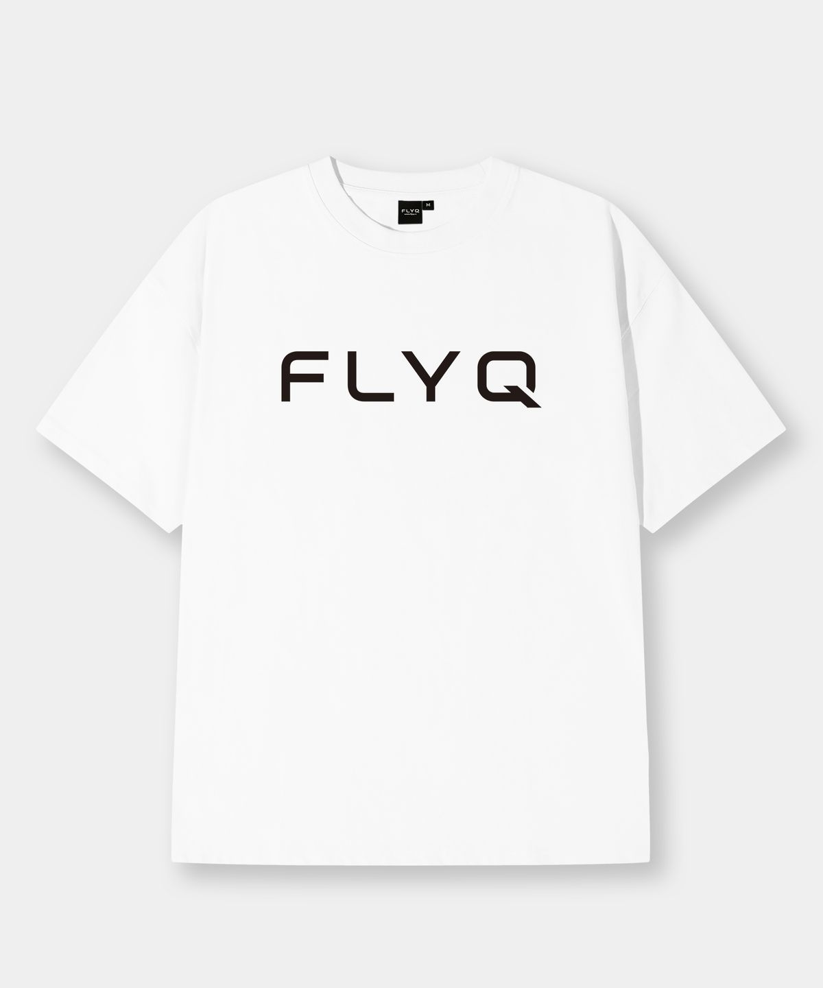 플라이크(FLYQ) 로고 나염 반팔 티셔츠 / WIHTE