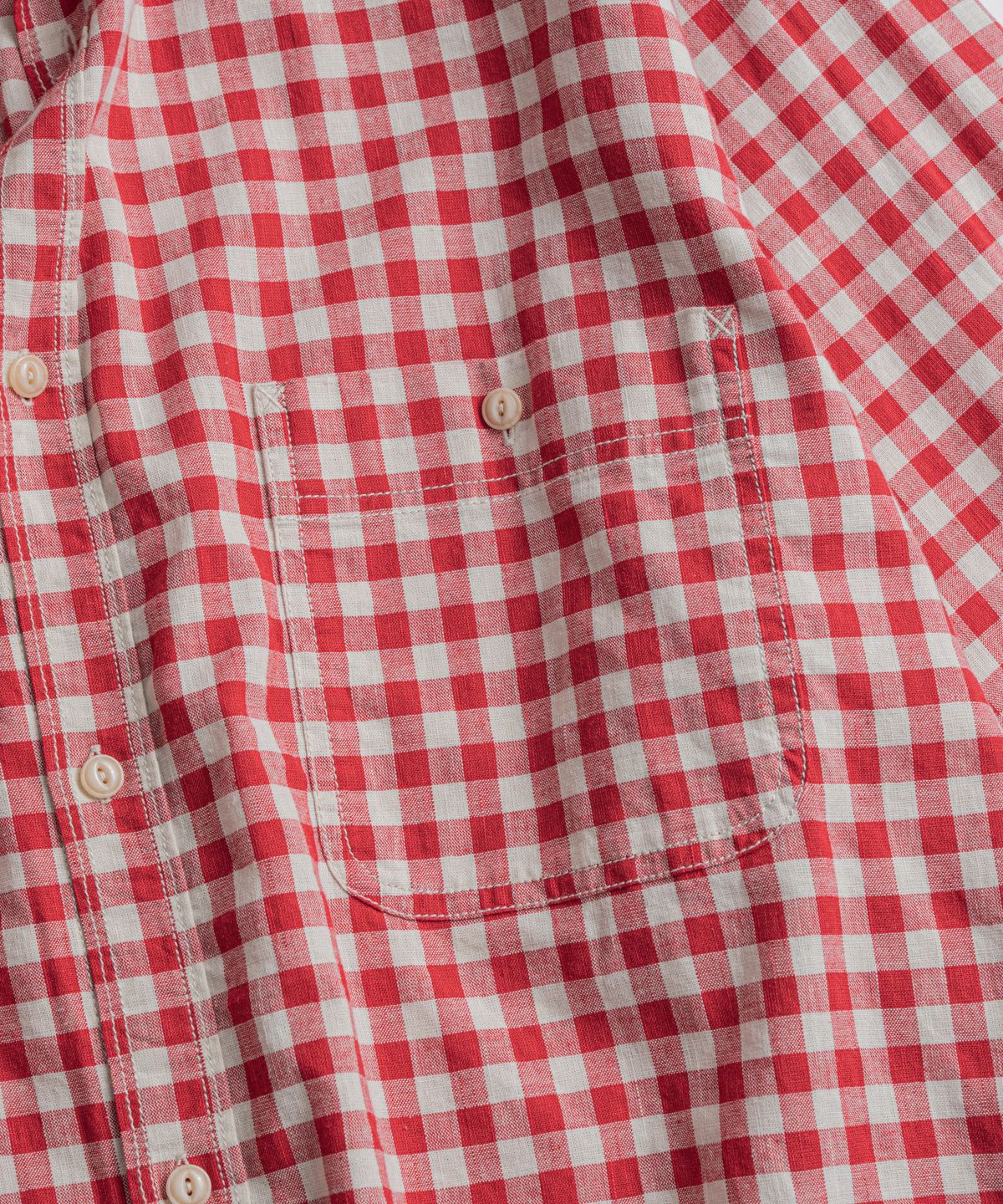 비헤비어(BEHEAVYER) C/L ROVER SHIRTS red