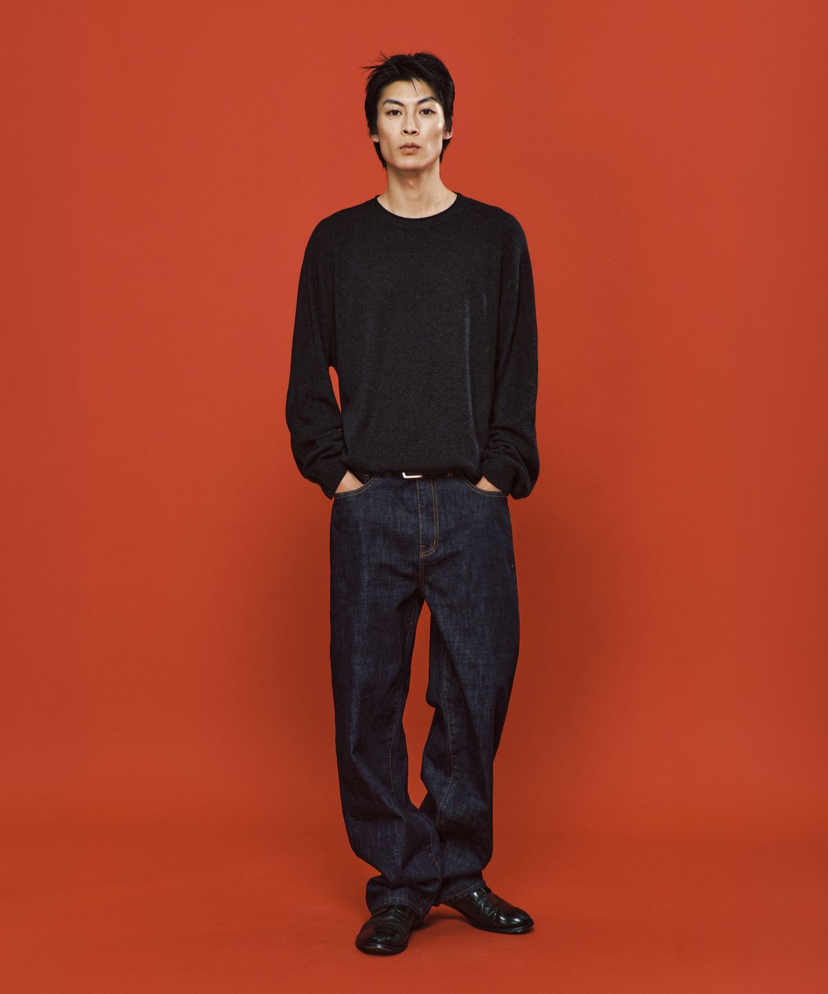 플랙(PLAC) 셀비지 에센셜 와이드 진 인디고