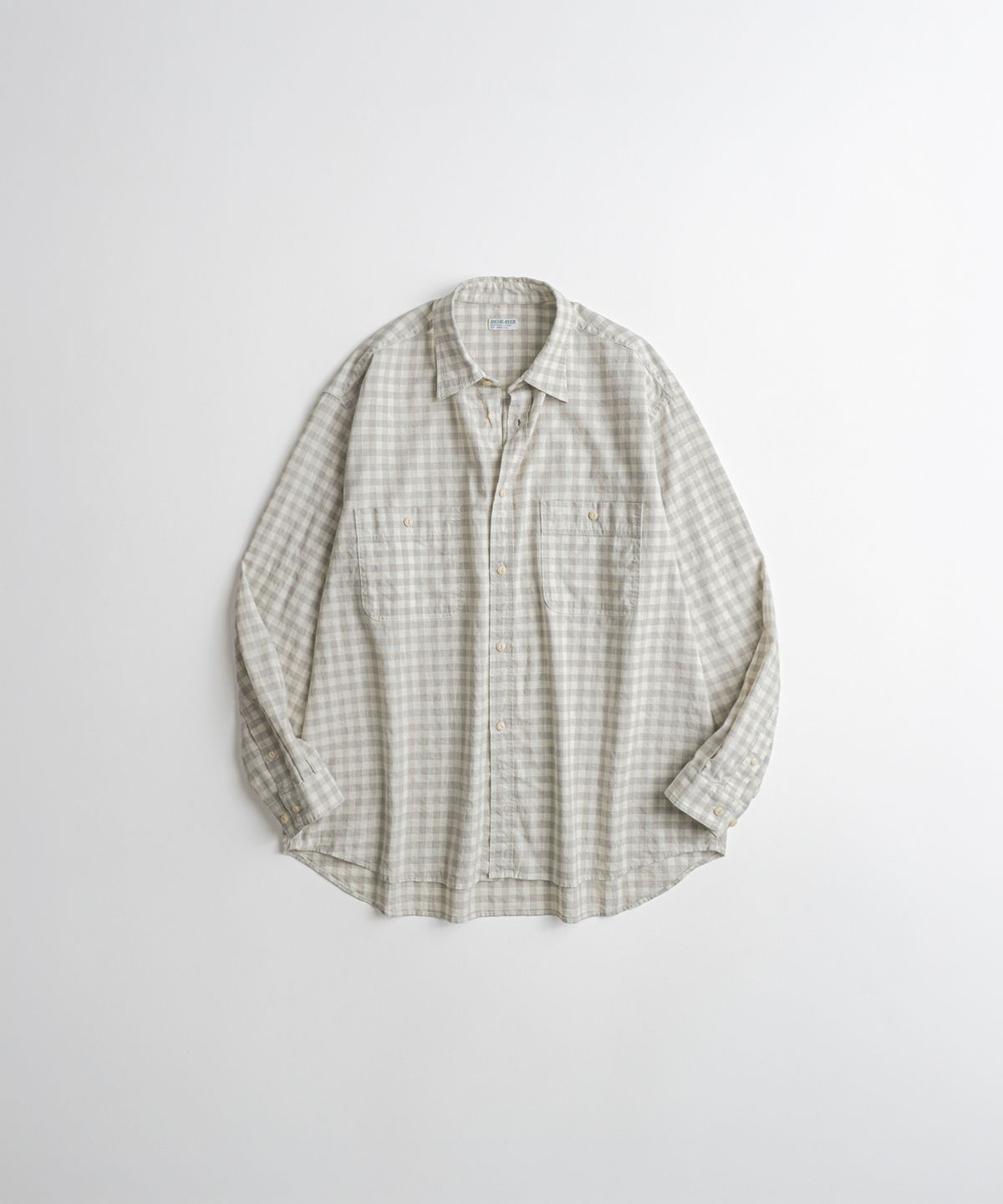 비헤비어(BEHEAVYER) C/L ROVER SHIRTS l.grey
