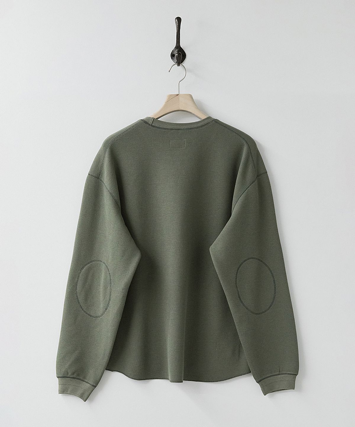 러프사이드(ROUGHSIDE) Waffle Long Sleeve Olive