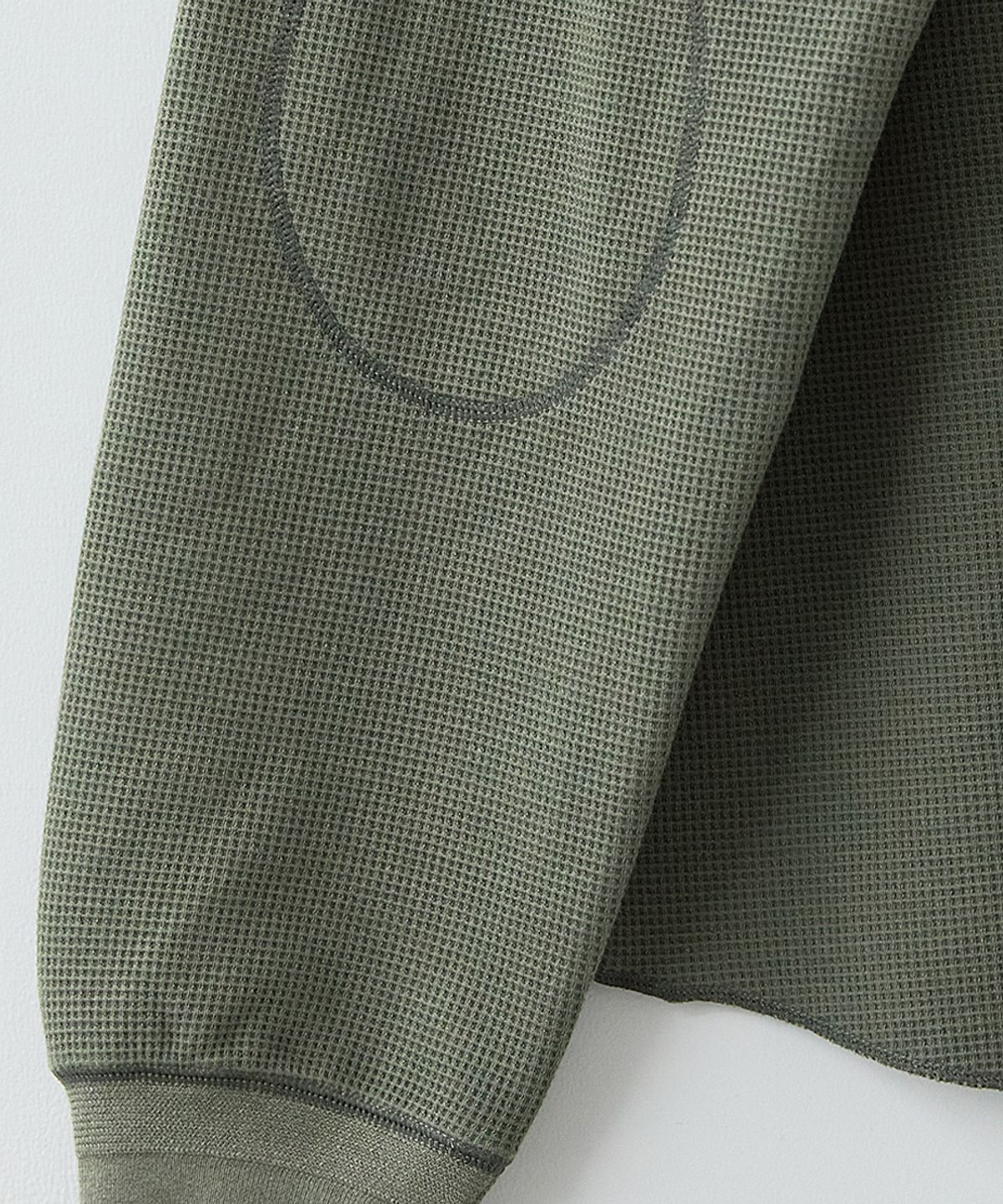 러프사이드(ROUGHSIDE) Waffle Long Sleeve Olive