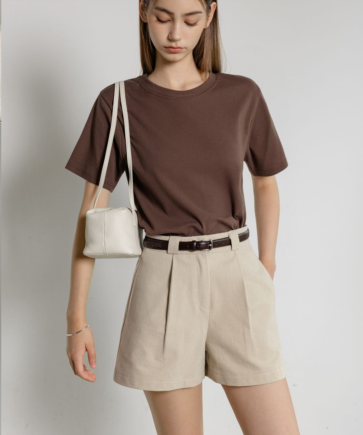 논앤논(NON AND NON) CLASSIC PINTUCK COTTON HALF PANTS(Warm-touch)_NFPT6544 (아이보리)