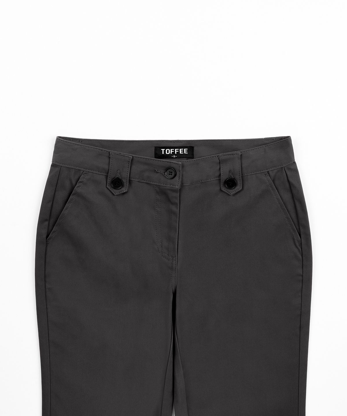 토피 우먼(TOFFEE WOMEN) W 벨트 루프 셔링 부츠컷 팬츠 (BLACK)