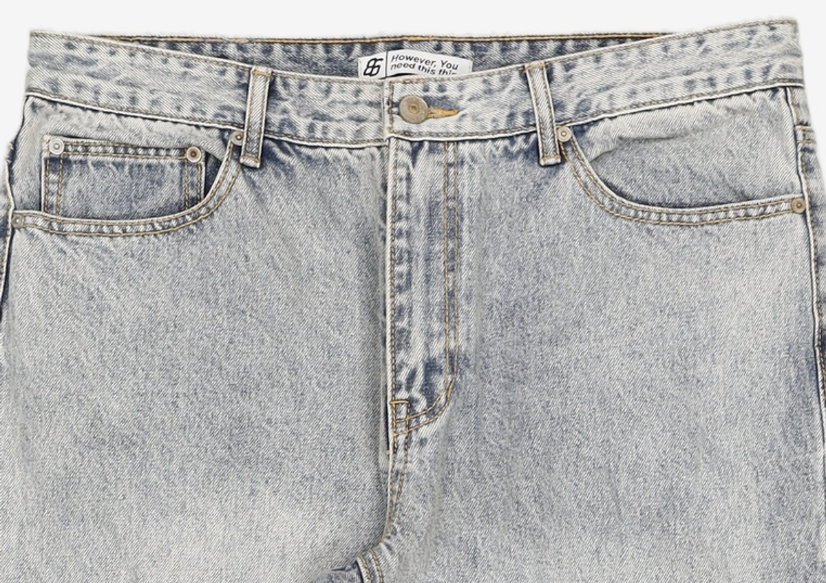 86로드(86ROAD) PALE BLUE CHIP / CROP TAPERED 34