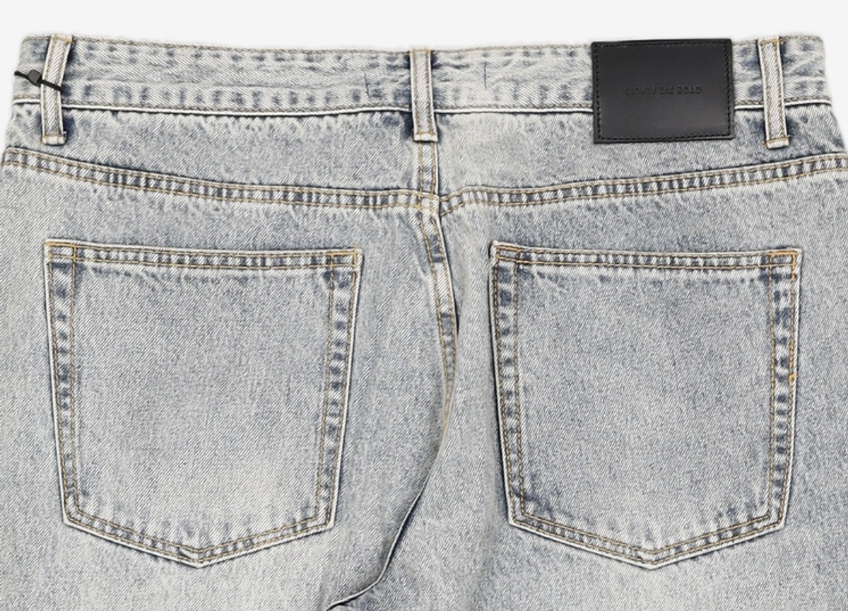 86로드(86ROAD) PALE BLUE CHIP / CROP TAPERED 34