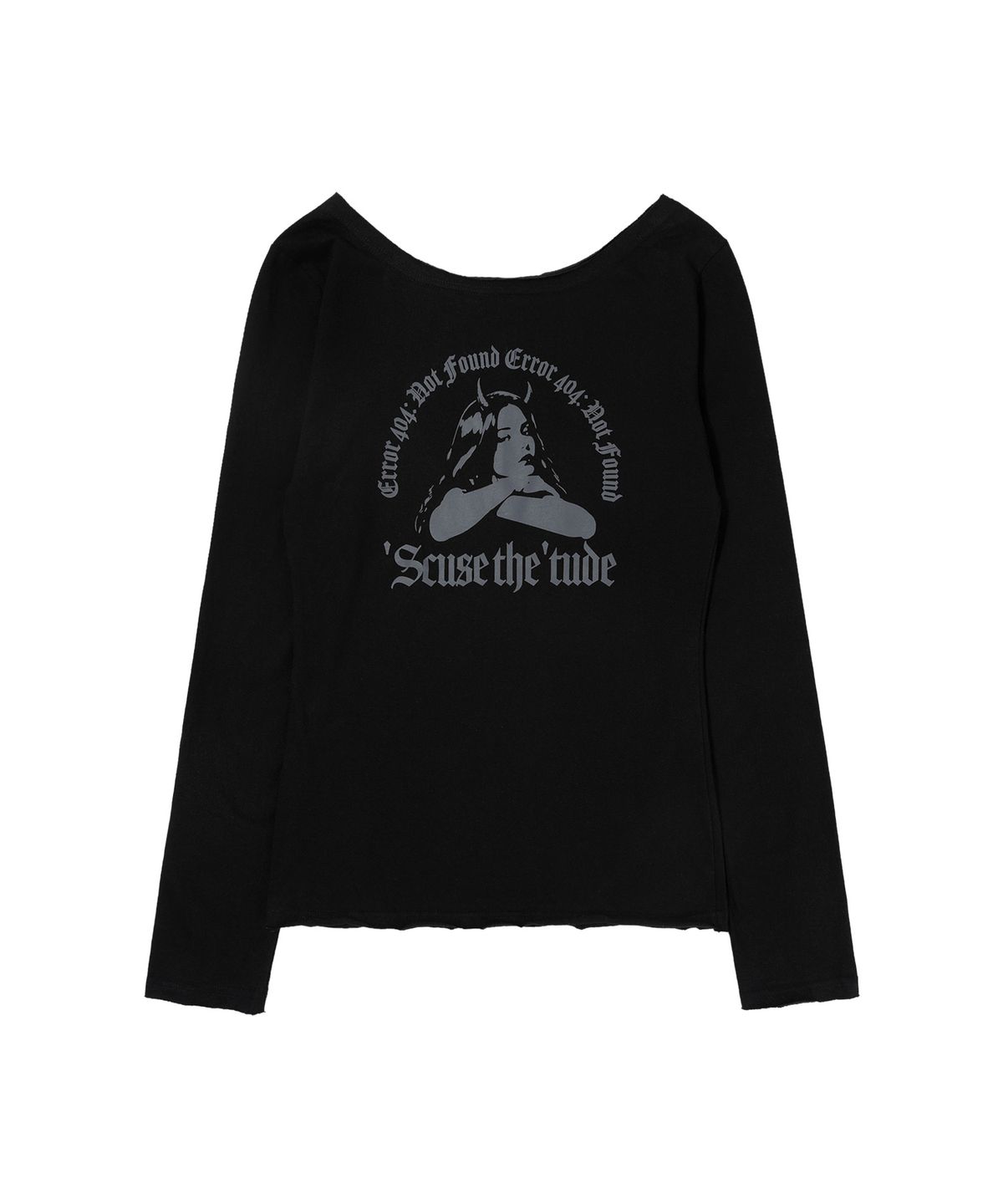 팬시클럽(FANCY CLUB) 로스트 시그널 롱슬리브 (BLACK) F26ZB528