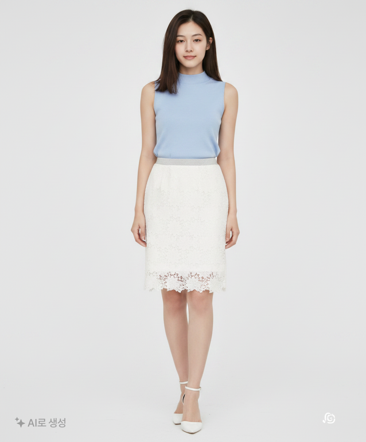 르샵(LESHOP) 미디스커트 M