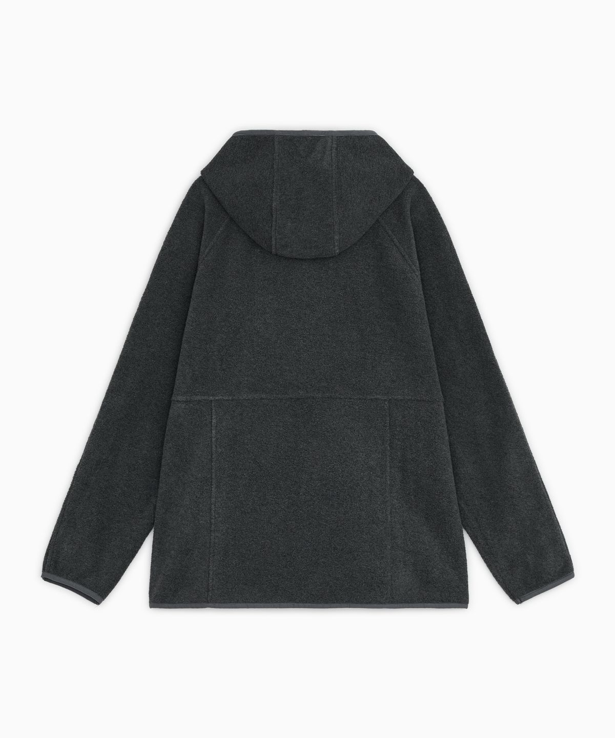 오헤시오(OHESHIO) MINI LOGO FLEECE ZIP-UP, CHARCOAL